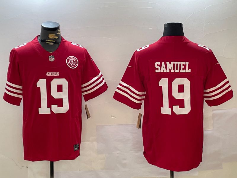 Men San Francisco 49ers #19 Samuel Red three generations 2024 Nike Limited NFL Jersey style 8->san francisco 49ers->NFL Jersey